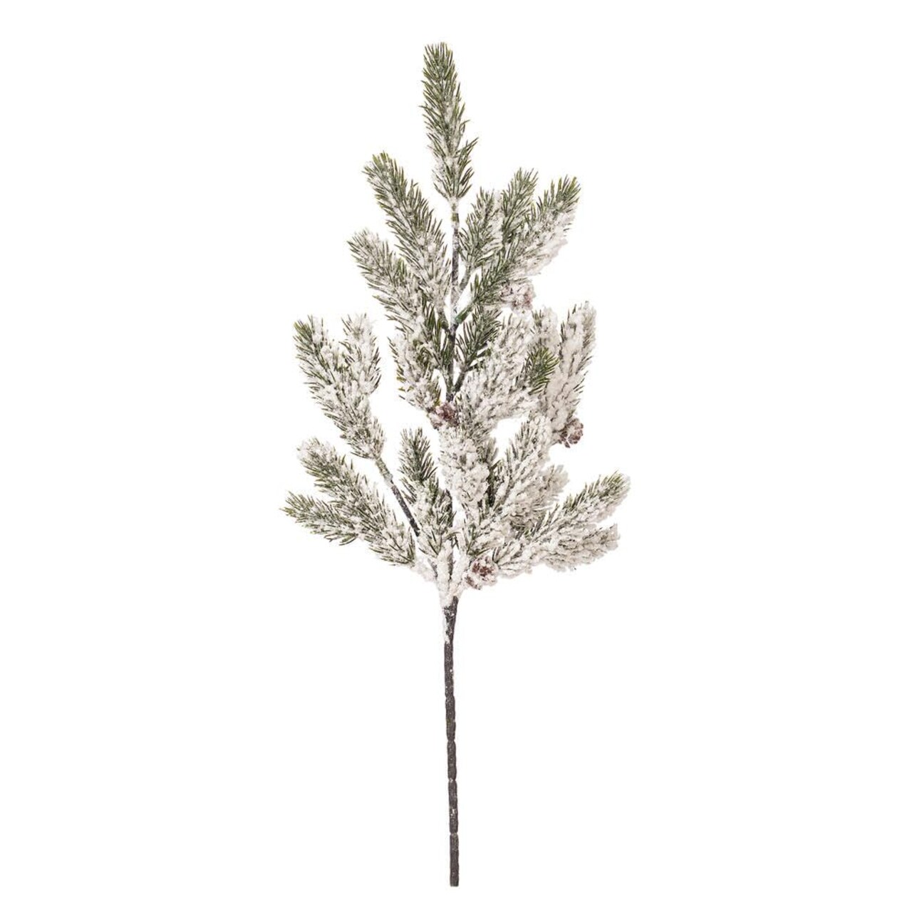 Vickerman 19.5" Snowy Glitter Aritificial Pinecone Fir Spray 4 per bag.